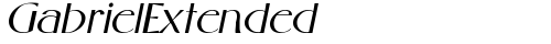 GabrielExtended Italic free truetype font