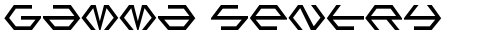 Gamma Sentry Regular truetype font