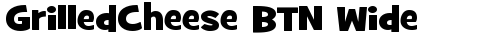 GrilledCheese BTN Wide Bold truetype шрифт бесплатно