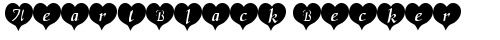 HeartBlack Becker Normal truetype fuente