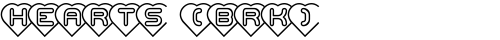 Hearts (BRK) Normal truetype font