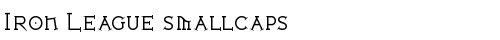 Iron League smallcaps Regular free truetype font