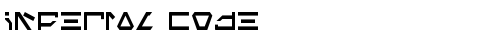 Imperial Code Regular truetype шрифт