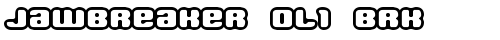 Jawbreaker OL1 BRK Regular truetype шрифт бесплатно
