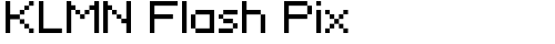 KLMN Flash Pix Regular truetype font