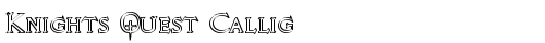 Knights Quest Callig Regular truetype font