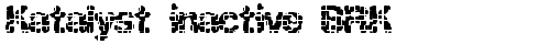 Katalyst inactive BRK Regular truetype шрифт