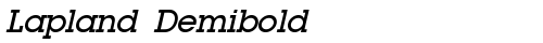 Lapland Demibold Italic truetype fuente gratuito