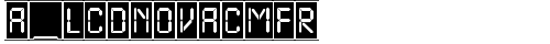 a_LCDNovaCmFr Regular truetype шрифт