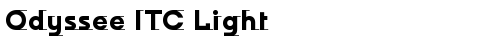 Odyssee ITC Light Bold free truetype font