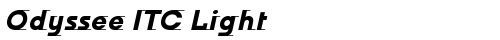Odyssee ITC Light Bold Italic TrueType police