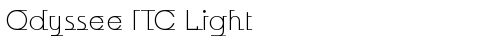 Odyssee ITC Light Regular truetype шрифт бесплатно