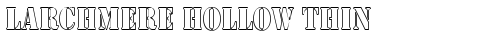Larchmere Hollow Thin Regular free truetype font
