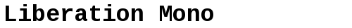 Liberation Mono Bold truetype шрифт