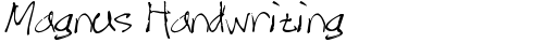 Magnus Handwriting Regular truetype font
