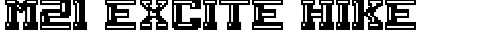 M21_EXCITE HIKE Regular truetype font