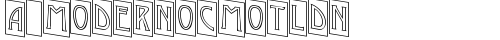 a_ModernoCmOtlDn Regular truetype шрифт