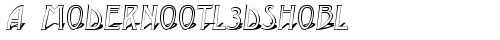 a_ModernoOtl3DShObl Normal free truetype font