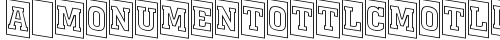 a_MonumentoTtlCmOtlDn Regular font TrueType