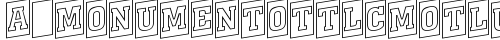 a_MonumentoTtlCmOtlUp Regular free truetype font