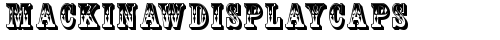 MackinawDisplayCaps Regular truetype font