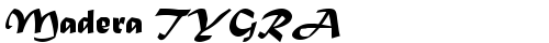Madera TYGRA Regular truetype шрифт
