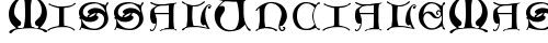 MissalUncialeMaster Regular truetype font