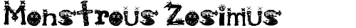 Monstrous Zosimus Regular truetype font