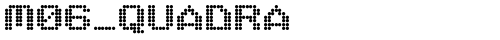 M06_QUADRA Regular truetype font