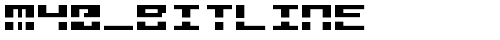 M40_BITLINE Regular truetype шрифт