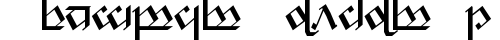 Tengwar Noldor-1 Regular truetype font