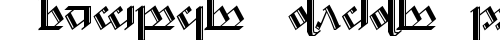 Tengwar Noldor-2 Regular truetype font