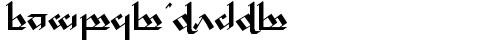 Tengwar Noldor Regular truetype font
