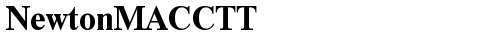 NewtonMACCTT Bold truetype font