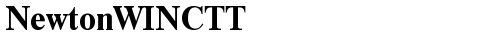 NewtonWINCTT Bold free truetype font