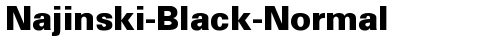 Najinski-Black-Normal Regular font TrueType gratuito