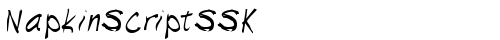 NapkinScriptSSK Regular truetype шрифт бесплатно