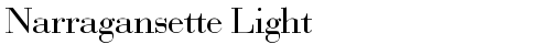 Narragansette Light Regular free truetype font