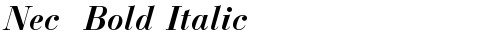 Nec  Bold Italic Bold Italic truetype fuente