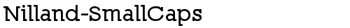 Nilland-SmallCaps Bold truetype font