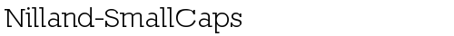 Nilland-SmallCaps Regular truetype font