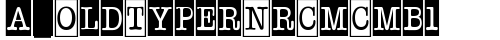 a_OldTyperNrCmCmb1 Regular truetype font