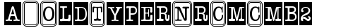a_OldTyperNrCmCmb2 Regular truetype font