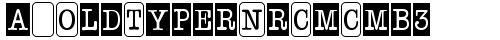 a_OldTyperNrCmCmb3 Regular truetype font