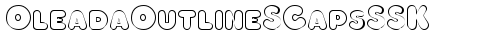 OleadaOutlineSCapsSSK Regular truetype шрифт