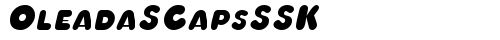 OleadaSCapsSSK Italic TrueType-Schriftart