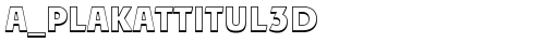 a_PlakatTitul3D Bold truetype шрифт