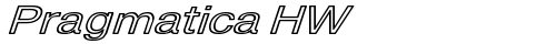 Pragmatica HW Bold Italic truetype font