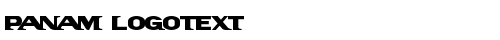 PanAm LogoText Regular truetype шрифт