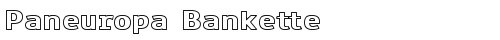 Paneuropa Bankette Regular truetype шрифт